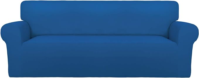 PureFit Stretch Couch Covers for Sofa Large Sofa Slipcovers Classic Blue | by PureFit