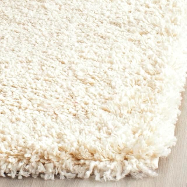 SAFAVIEH California Premium Shag Collection 9'6" x 13' Ivory SG151 Non-Shedding - Image 3