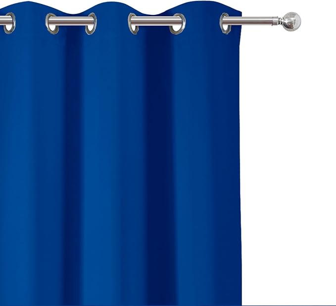 Royal Blue Thermal Blackout Curtains/52 x 54 Inch/Set of 2 Panels Room - Image 6
