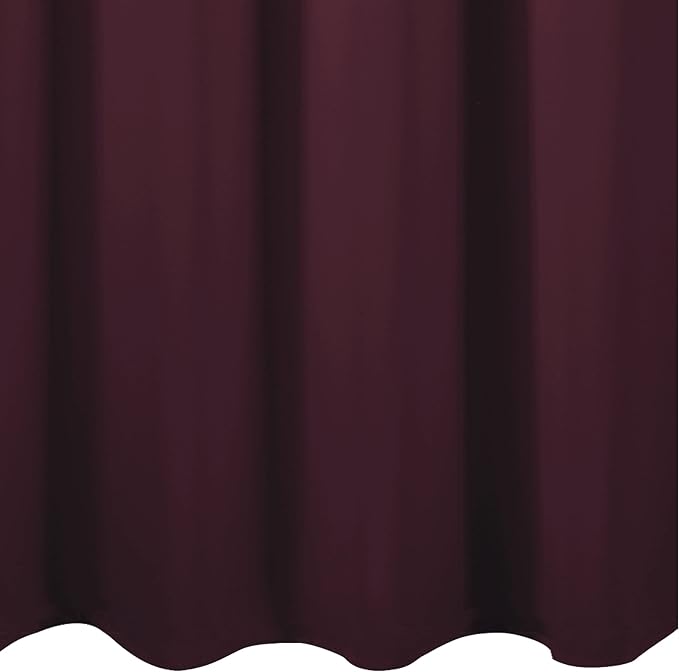 Blackout Curtains 66 x 95 inch/Burgundy Red Curtains Set of 2 Panels/Thermal - Image 9