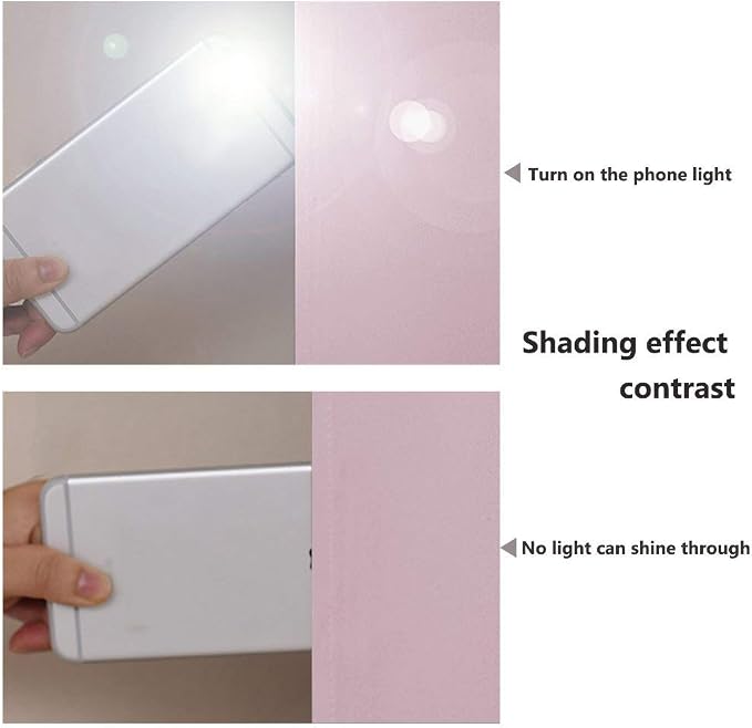 NICETOWN Baby Pink Full Shade Curtain Panels, Pair of Thermal Insulated & - Image 3