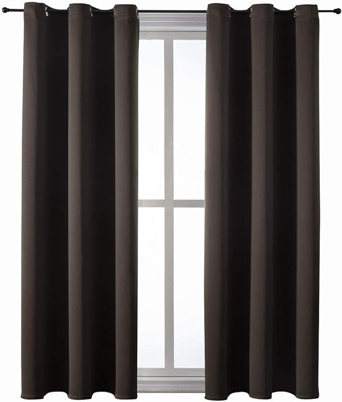 ChrisDowa Blackout Curtains for Bedroom and Living Room 63 Inches Long | 2 - Image 7
