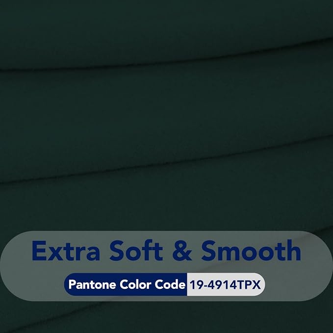 PureFit Stretch Oversized Couch Covers Fleece Sofa Slipcovers Deep Teal | - Image 5