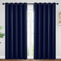 Yakamok Room Darkening Curtains 62x96 inch Length Navy Blue-Living Room | 2 by Yakamok