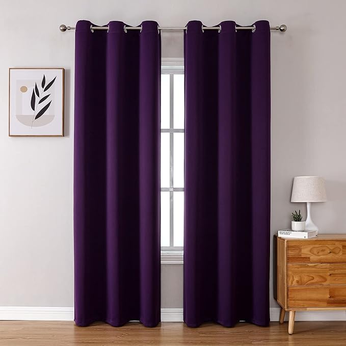 ChrisDowa Blackout Curtains for Bedroom and Living Room 84 Inches Long | 2 by ChrisDowa