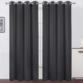 Blackout Curtains 66 x 95 inch/Dark Grey Curtains Set of 2 Panels/Thermal by Lemomo