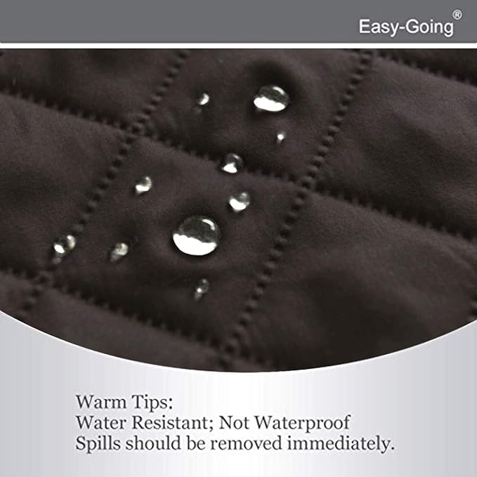 Easy-Going Reversible Couch Cover, Small Chair, Chocolate/Chocolate | Machine - Image 4