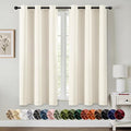 MIULEE Blackout Curtains for Bedroom 2 Panels 40 x 63 Inch Long Birch | Thermal by MIULEE