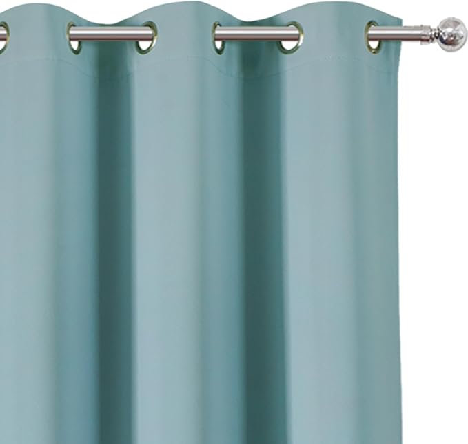 Stone Blue Thermal Blackout Curtains/38 x 84 Inch/Set of 2 Panels Room - Image 6