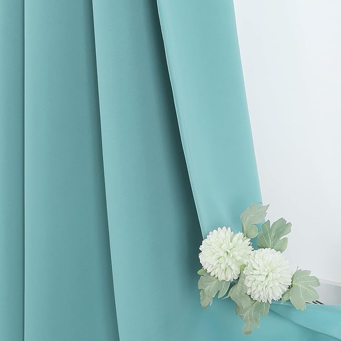 ChrisDowa Blackout Curtains for Bedroom and Living Room 80 Inches Long | 2 - Image 6