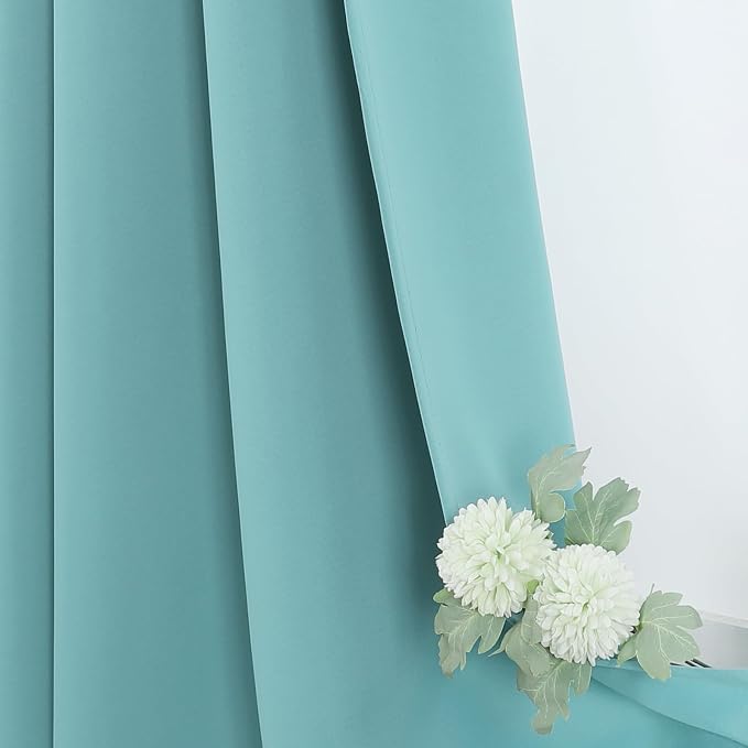 ChrisDowa Blackout Curtains for Bedroom and Living Room 108 Inches Long | 2 - Image 6