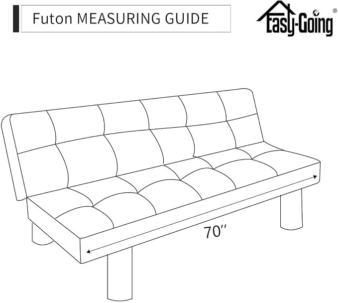 Easy-Going Reversible Couch Cover, Large Futon Sofa, Taupe/Ivory | Machine - Image 8