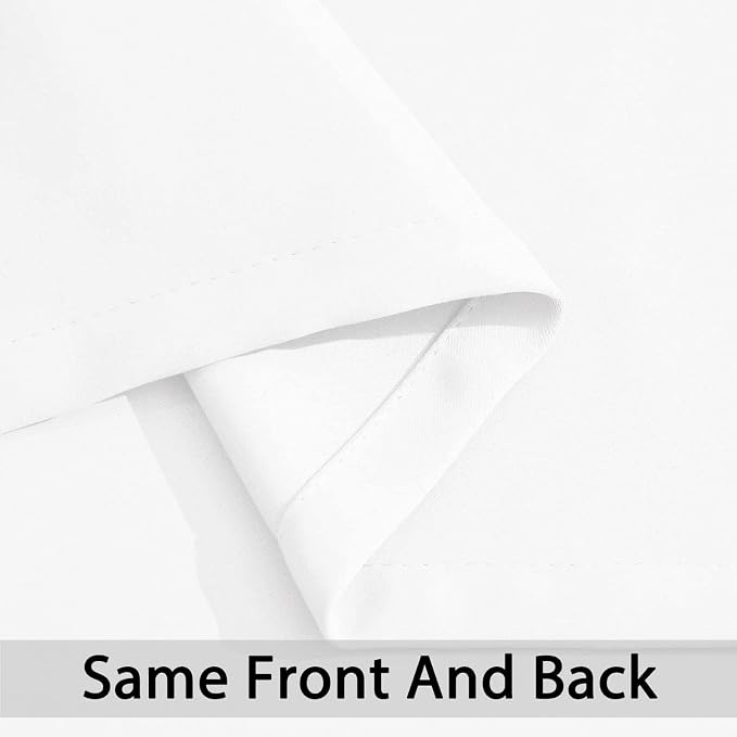 Yakamok Room Darkening Curtains 42x84 inch Length Pure White-Living Room | 2 - Image 5
