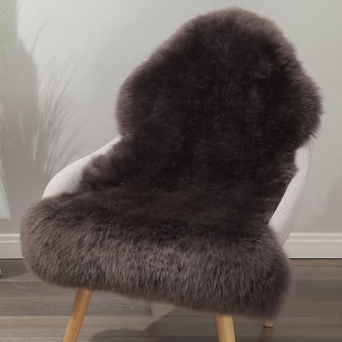 LLB Genuine Sheepskin Area Rug Wool Rug Fur Carpet Fluffy Shaggy Fur Rug by LLB