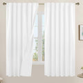 68 Inch Full Blackout Linen Curtains by LAMIT