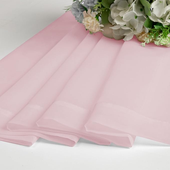 Blush Pink Sheer Curtains 78 Inches Long 2 Panels - Image 5