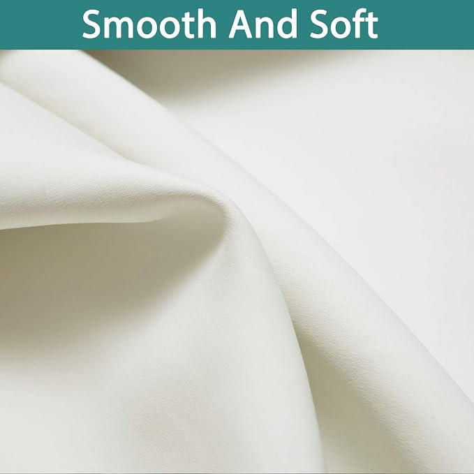 Yakamok Cream 100% Blackout Patio Door Curtain Panels W100 x L96, 1 Panel | - Image 7