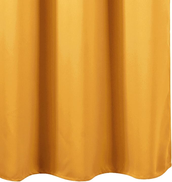 Yellow Blackout Curtains 42 x 54 Inch Length Set of 2 Panels Grommet Bedroom - Image 8