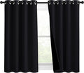 NICETOWN Complete 100% Blackout Curtain Set, Thermal Insulated & Energy by NICETOWN