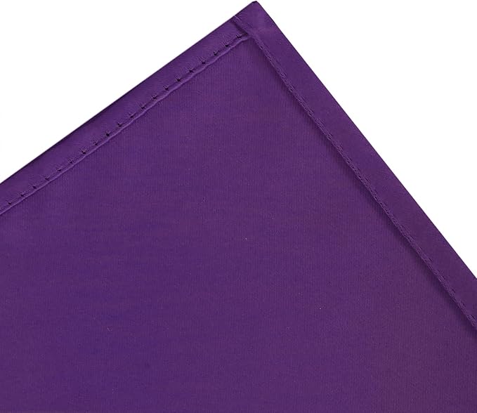 Purple Blackout Curtains 42 x 54 Inch Length Set of 2 Panels Grommet Bedroom - Image 6