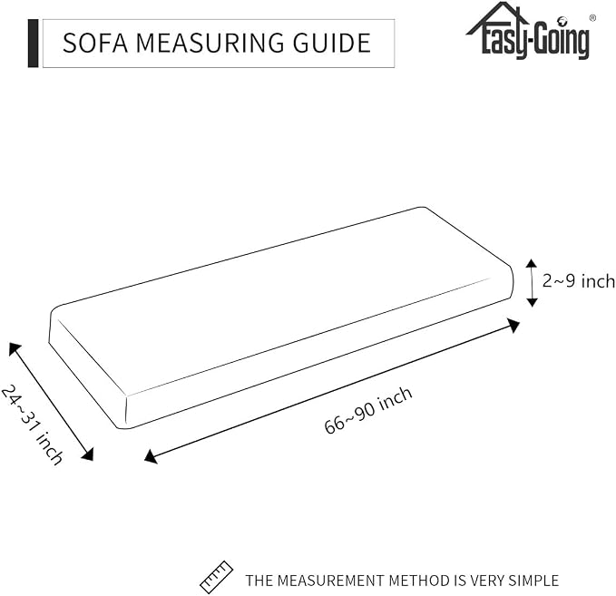 Easy-Going Stretch 1 Piece Couch Cushion Cover - Image 5