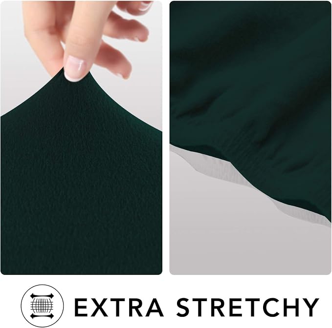 PureFit Super Stretch Chair Covers Fleece Couch Covers - Image 4