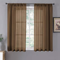Tollpiz Sheer Curtains Living Room Linen Textured Curtain Sheers Light by Tollpiz