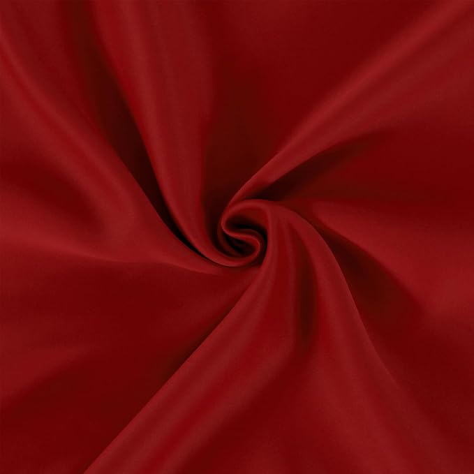 Red Thermal Blackout Curtains/38 x 54 Inch/Set of 2 Panels Room Darkening - Image 5