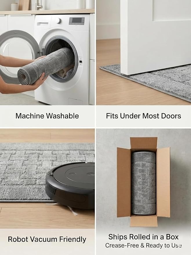Runner Rug 6 ft, Non-Slip Washable Rug, Rubber Backing, Rolled in Box, Custom - Image 6