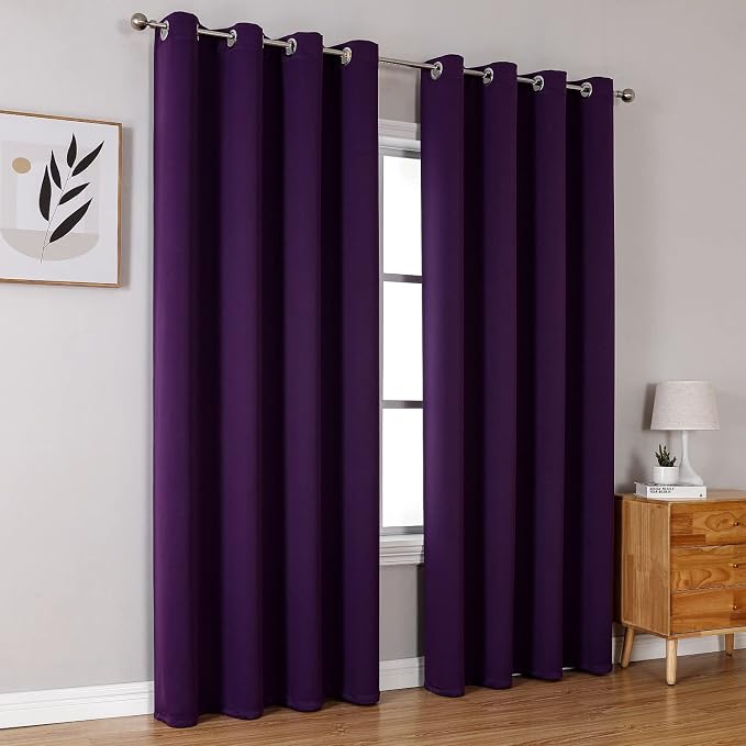 ChrisDowa Blackout Curtains for Bedroom and Living Room 90 Inches Long | 2 - Image 6