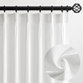 Topfinel 105 Inch Curtains 2 Panels Set, Two Packs Pinch Pleat Back Tab Linen by Topfinel
