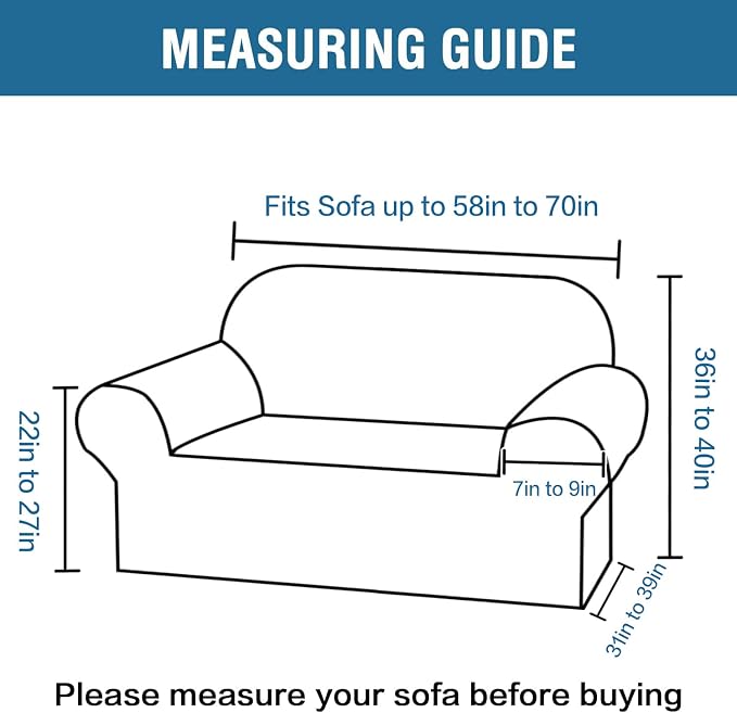 H.VERSAILTEX Stretch Sofa Covers Couch Covers - Image 2