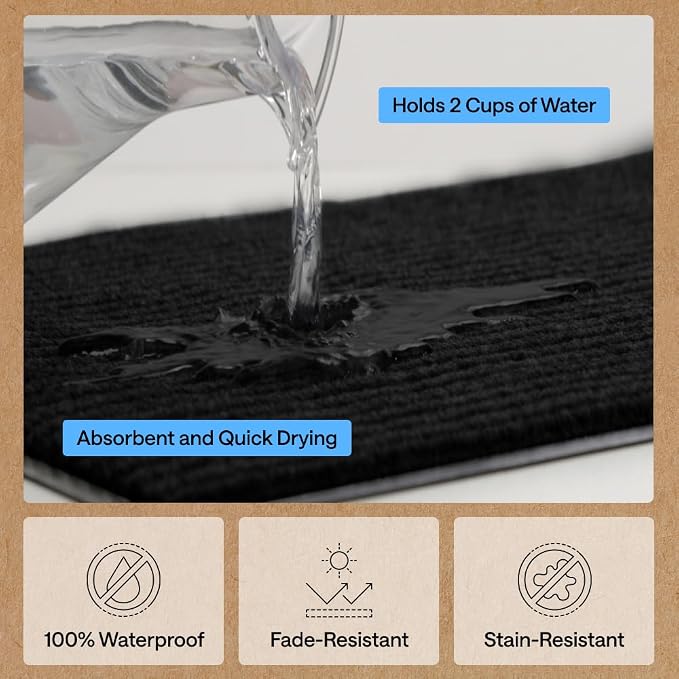 GORILLA GRIP Waterproof Traffic Guard Door Mat, Indoor and Outdoor Heavy Duty - Image 5