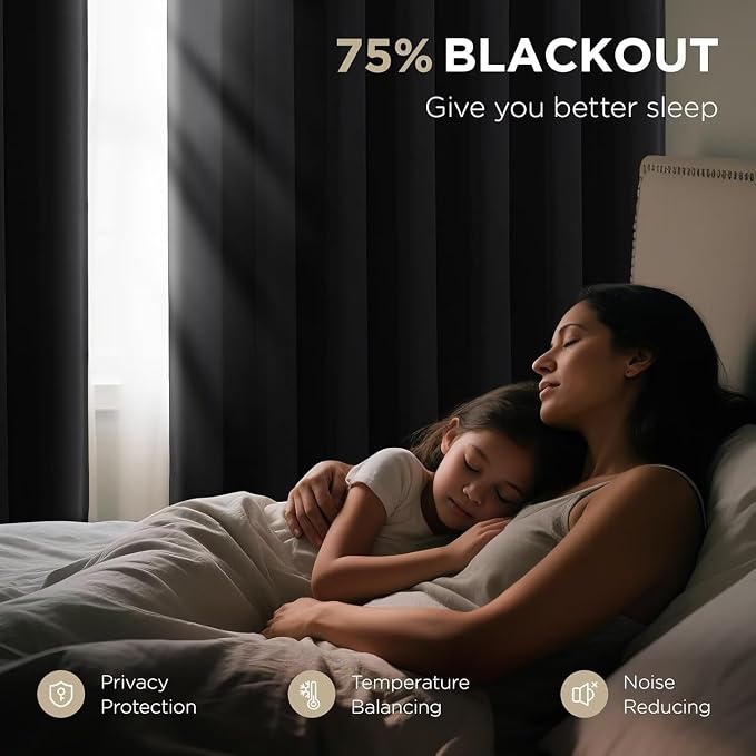 Joydeco 72 Inch Blackout Curtains - Image 3