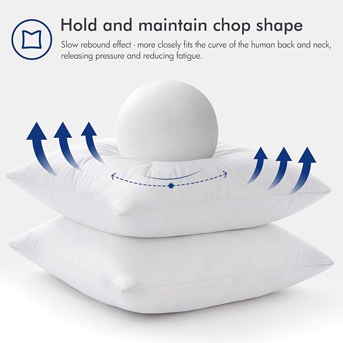 MIULEE Feather Pillow Insert 12x20, Throw Pillow - Image 5