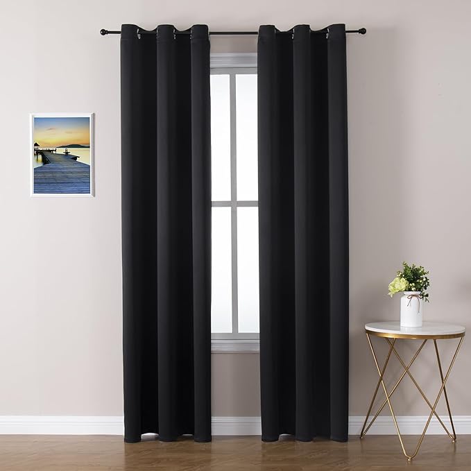 ChrisDowa Blackout Curtains for Bedroom and Living Room 72 Inches Long | 2 by ChrisDowa