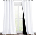 NICETOWN White 100% Blackout Curtains by NICETOWN