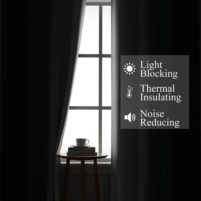 Green and Greyish White Blackout Curtains 52x108 2 Panels | Ombre Curtains - Image 3