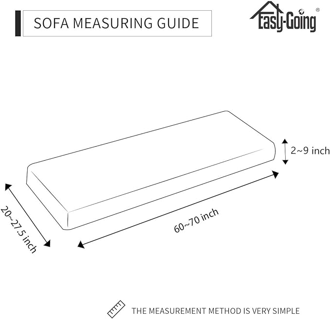Easy-Going Stretch 1 Piece Couch Cushion Cover - Image 6