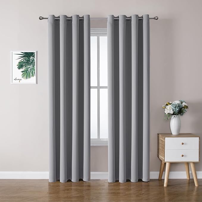 ChrisDowa Blackout Curtains for Bedroom and Living Room 90 Inches Long | 2 by ChrisDowa