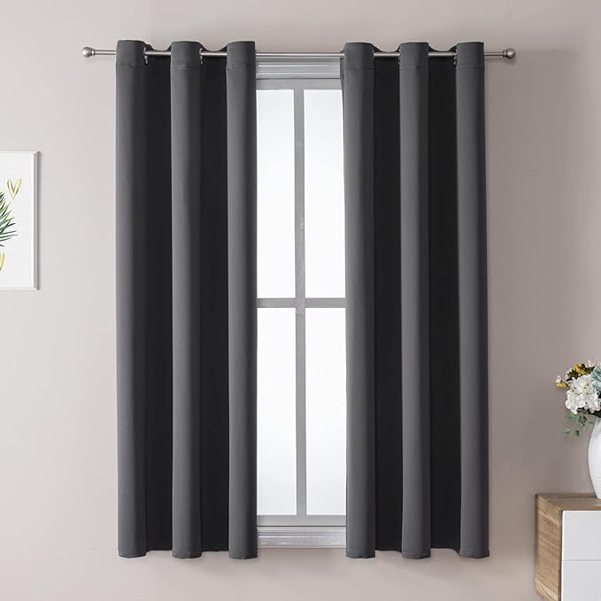 ChrisDowa Blackout Curtains for Bedroom and Living Room 45 Inches Long | 2 by ChrisDowa
