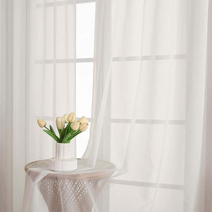 Chyhomenyc Ivory Sheer Valances - Image 2