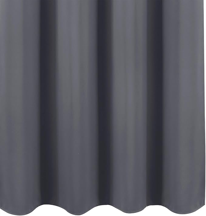 Blackout Curtains 52 x 90 Inch Long Grey Curtains Set of 2 Panels Room - Image 8