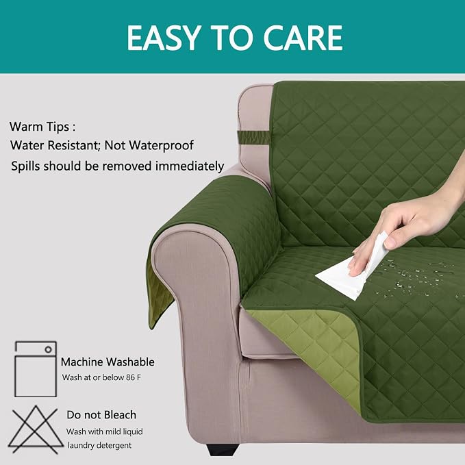 U-NICE HOME Reversible Sofa Cover Couch Cover - Image 5