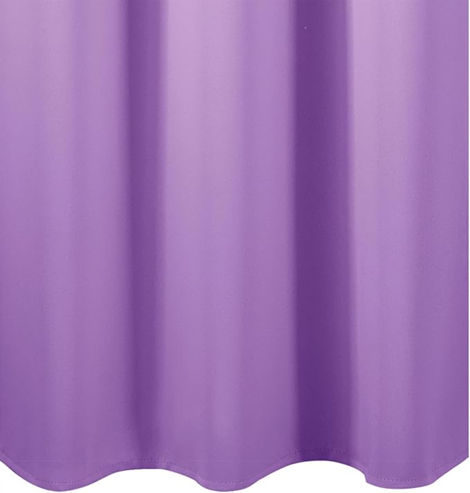Blackout Curtains 66 x 54 Inch Long Lavender Curtains Set of 2 Panels Room - Image 8