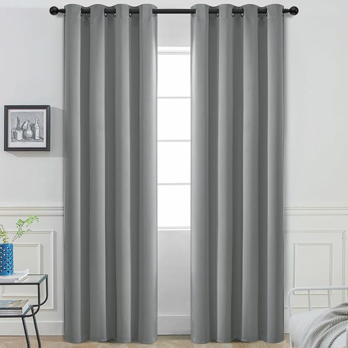 Yakamok Room Darkening Curtains 52x84 inch Length Dove Grey-Living Room | 2 by Yakamok