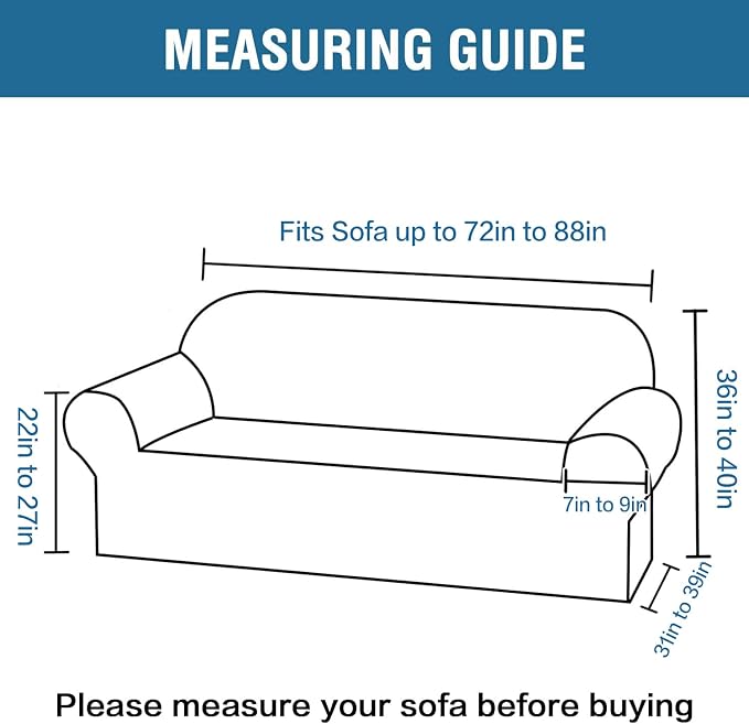H.VERSAILTEX Stretch Couch Slipcovers - Image 2