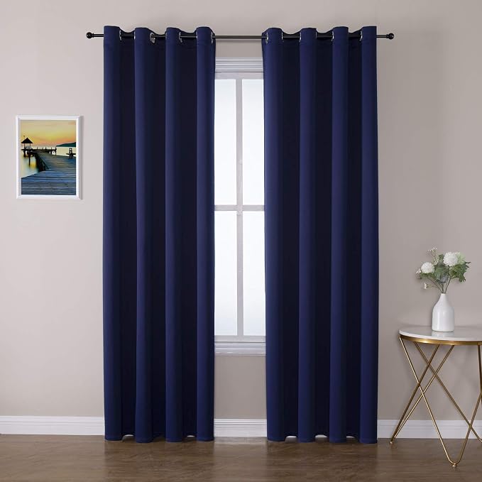 ChrisDowa Blackout Curtains for Bedroom and Living Room 80 Inches Long | 2 by ChrisDowa
