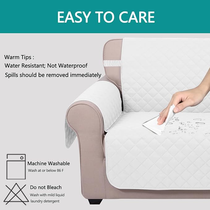 U-NICE HOME Reversible 23''Recliner Small Chair Cover, Pet Friendly, Elastic - Image 4