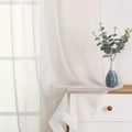 Sheer Curtains 108" inches Long, 2 Panels Sheer Curtain Set, Rod Pocket Voile by OWENIE